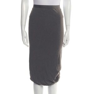 Rick Owens Green Midi Skirt